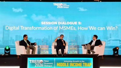 Isu krusial ini menjadi sorotan utama dalam forum Tutur Economic Dialogue (TREND) 2026 yang mengusung tema “Unlocking Growth in the Middle-Income Trap” di Hotel Le Meridien Jakarta, sekaligus menjadi momentum soft launching Tutur Media Digital.