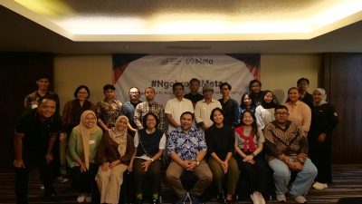 Asosiasi Media Siber Indonesia (AMSI) bersama Meta mengadakan workshop #NgobroldiMeta di ARTOTEL Suites Bianti, Kota Yogyakarta