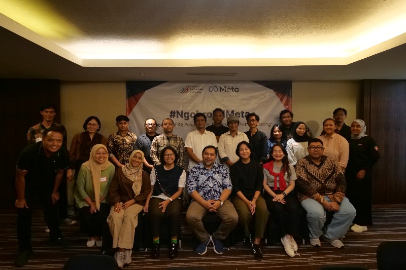 Asosiasi Media Siber Indonesia (AMSI) bersama Meta mengadakan workshop #NgobroldiMeta di ARTOTEL Suites Bianti, Kota Yogyakarta
