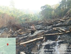 Buka Lahan dengan Cara Dibakar, Polres Kaur Ingatkan Warga Waspada Karhutla
