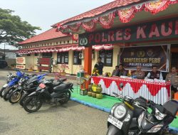Polres Kaur Ungkap 5 Kasus Kriminal, Amankan 2 Tsk Pengedar Narkoba dan Tindak 8 Kendaraan Knalpot Brong