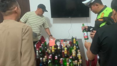 KRYD Polres Kaur Amankan 311 Botol Miras, Cipta Kondisi dan tekan Gangguan Kamtibmas